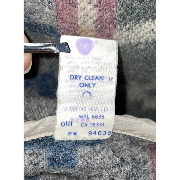 Vintage The Woolrich Woman’s Wool Southwestern Aztec Navajo Jacket Coat Size L - Picture 10 of 10